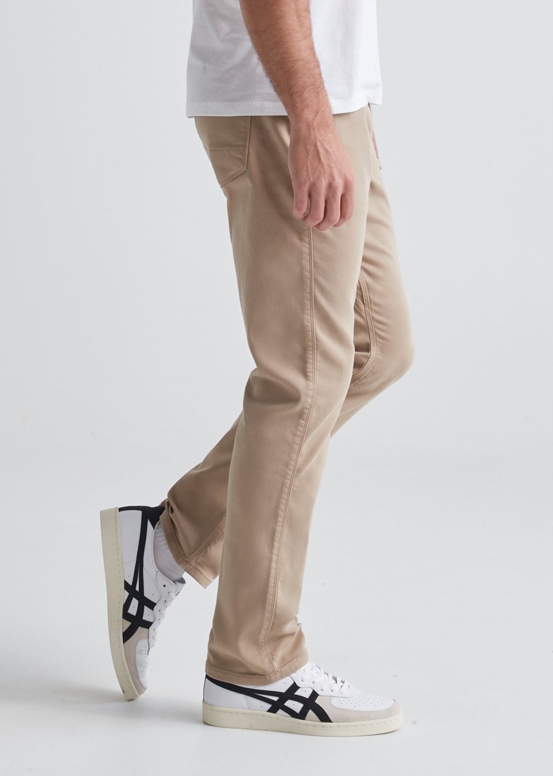 Men's Light Khaki Relaxed Fit Dress Sweatpant Side